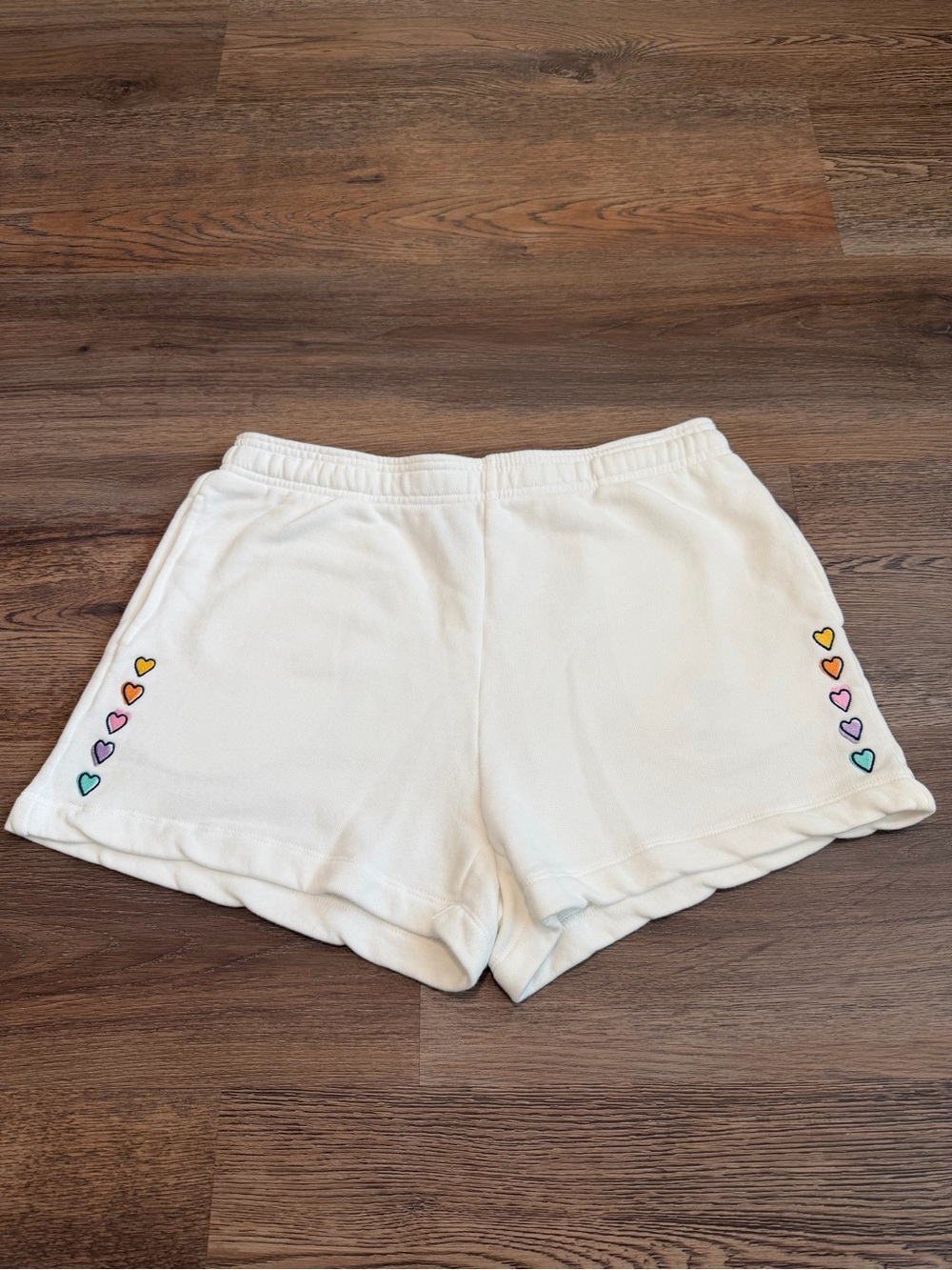 Roller Rabbit x Target Disco Hearts Shorts White Embroidered Cotton Medium